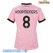 Camisa de time de futebol Juventus Teun Koopmeiners #8 Replicas 2º Equipamento Feminina 2026-27 Manga Curta